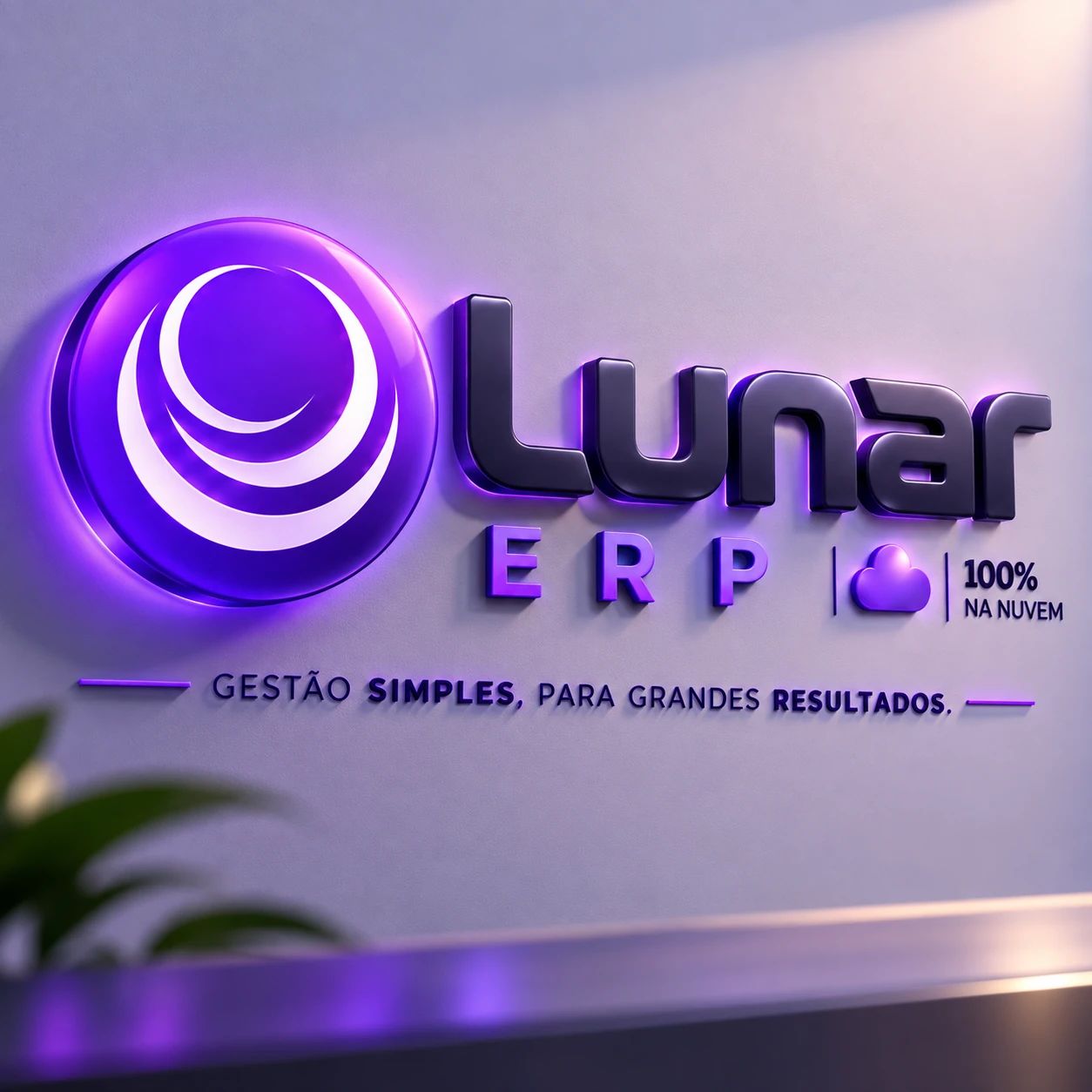 Nova identidade Lunar ERP em roxo: gestão simples, para grandes resultados